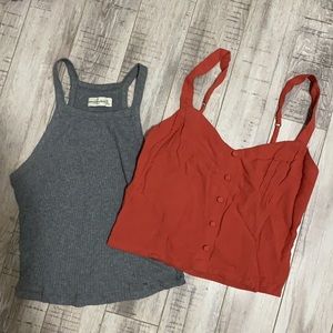🔸 5/$35! Bundle of Abercrombie crop tank tops